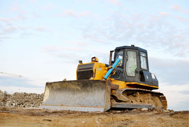 Bulldozer Land Grading