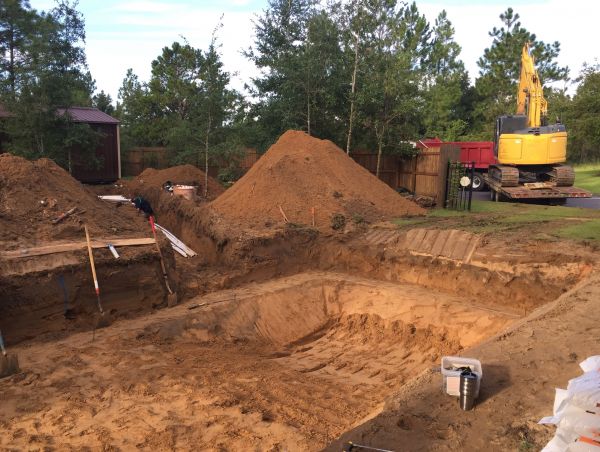 Pool Site Excavation in Crestview